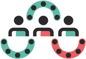 Teamwork Connection Graphic PNG image