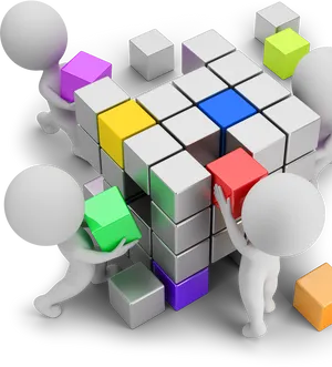 Teamwork Puzzle Assembly3 D