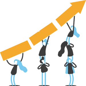 Teamwork Success Illustration PNG image