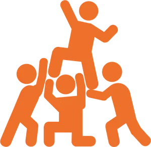 Teamwork Success Illustration PNG