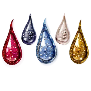 Teardrop With Glitter Png 69 PNG image