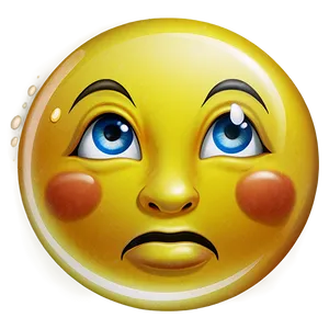Tearful Emoji Graphic PNG 40 PNG