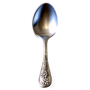 Teaspoon With Floral Embossment PNG Ulm