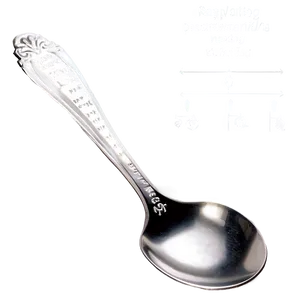 Teaspoon With Measurement Markings PNG Hbs91