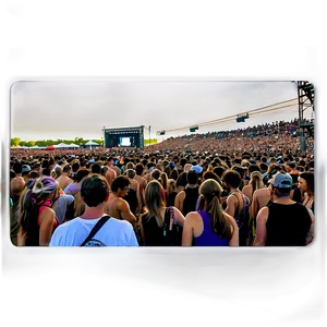 Techno Festival Crowd Png 06242024 PNG image