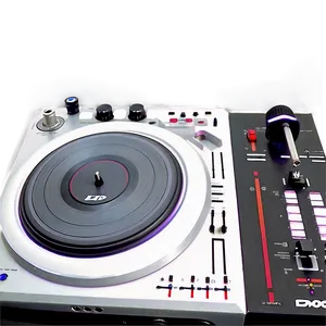 Techno Turntable Setup Png 06242024 PNG image