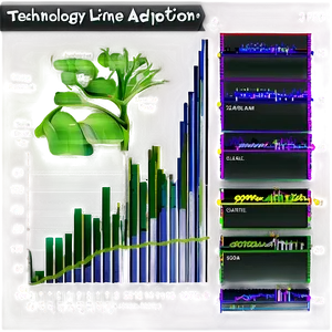 Technology Adoption Line Chart PNG 68