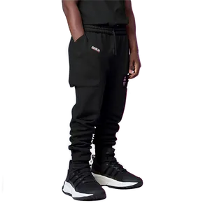 Techwear Black Sweatpants PNG Aax51 PNG