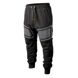 Techwear Black Sweatpants PNG Tpe65 PNG