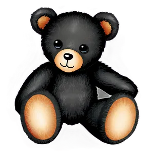 Teddy Bear Clipart Black And White PNG 06282024 PNG