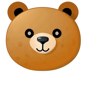 Teddy Bear Face Clipart PNG 06282024