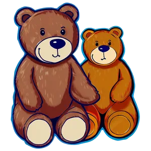 Teddy Bear Friends Clipart PNG Mmh