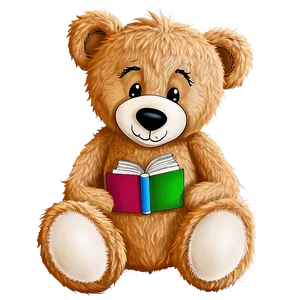 Teddy Bear With Book Clipart PNG Jmi68 PNG