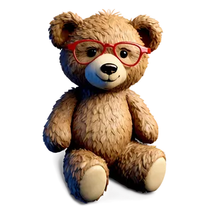 Teddy Bear With Glasses Clipart PNG Oyb