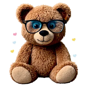 Teddy Bear With Glasses Clipart PNG Sxx80 PNG