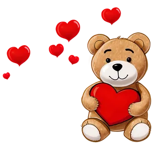 Teddy Bear With Heart PNG 05212024