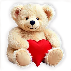 Teddy Bear With Heart PNG 33