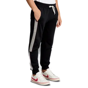 Teen Black Sweatpants PNG 10
