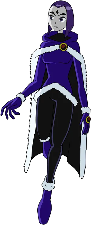 Teen Titan Raven Character Art PNG image