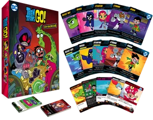 Teen Titans Go Deck Building Game PNG image