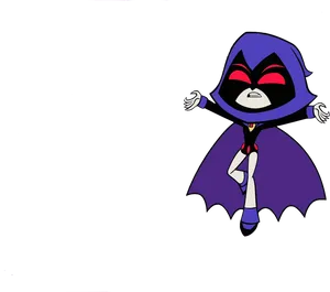 Teen Titans Go Raven Expression PNG image