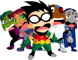 Teen Titans Go Team Stealth Mode PNG image