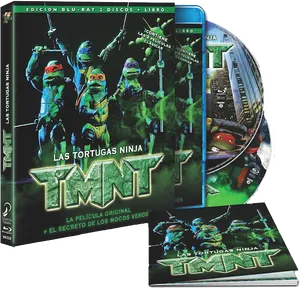 Teenage Mutant Ninja Turtles Bluray Set PNG image