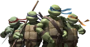 Teenage Mutant Ninja Turtles Team PNG image