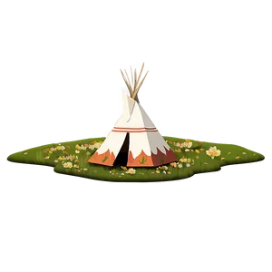 Teepee In A Field Of Flowers Png 97 PNG image