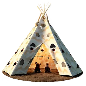 Teepee With Animal Friends Png 38 PNG image