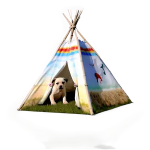 Teepee With Animal Friends Png Ioh PNG image