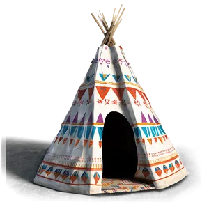 Teepee With Native Patterns Png 06292024 PNG image