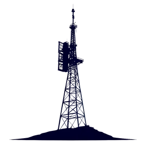 Telecommunication Tower Silhouette Png Ywo PNG image