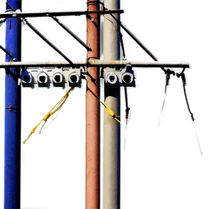 Telecommunication Wires Utility Pole PNG Jsu