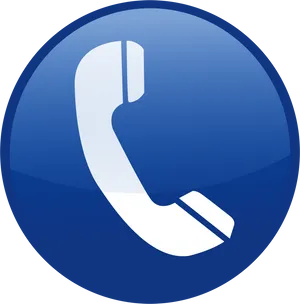 Telephone Icon Blue Background PNG image