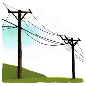 Telephone Pole At Dusk PNG Gpt2 PNG