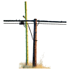 Telephone Pole At Night PNG 06132024 PNG