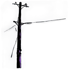 Telephone Pole At Night PNG Vgk21 PNG