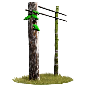 Telephone Pole In Nature PNG Njj9 PNG