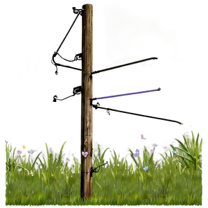Telephone Pole In Nature PNG Opx25 PNG