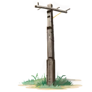 Telephone Pole In Rural Setting PNG Eci PNG