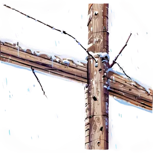 Telephone Pole In Snow PNG Kqj61 PNG