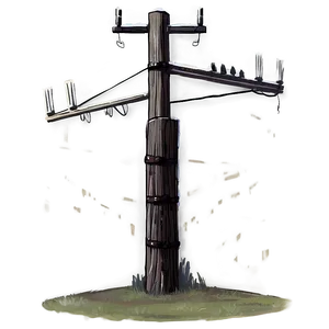 Telephone Pole Infrastructure PNG 06132024