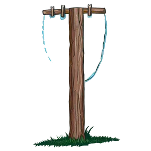 Telephone Pole Line Art PNG 06132024 PNG