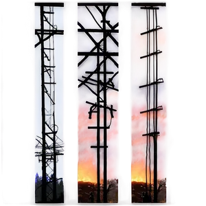 Telephone Pole Sunset Background Png Hlp PNG image