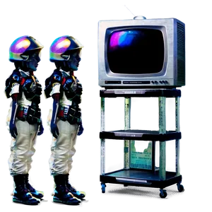 Television On Stand PNG Wry