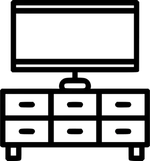 Televisionon Cabinet Icon PNG