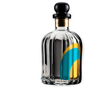 Tempered Glass Liquor Bottle PNG 06132024 PNG