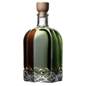 Tempered Glass Liquor Bottle PNG Wvv29 PNG