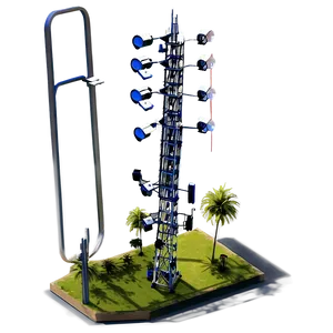 Temporary Cell Tower PNG Wmy